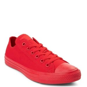 All Red Low Converse